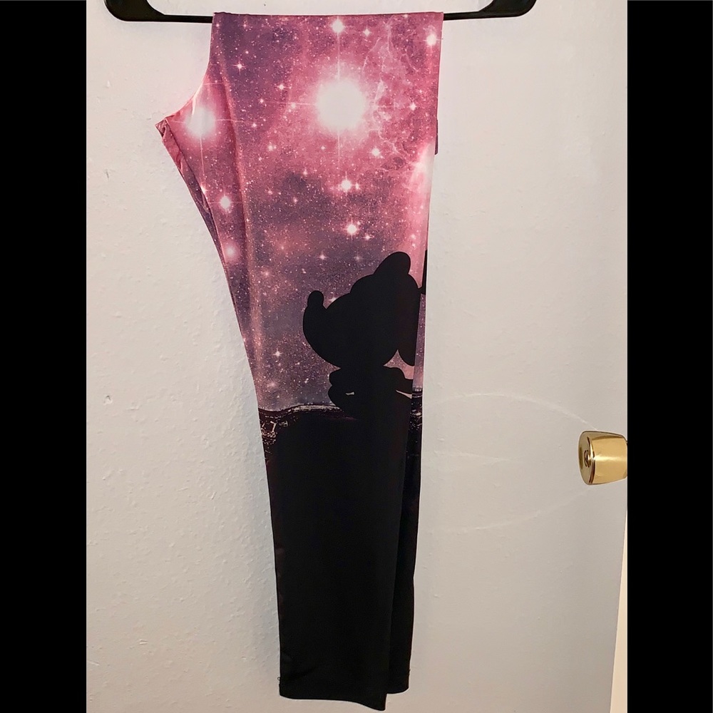 Galaxy Mickey and Minnie leggings